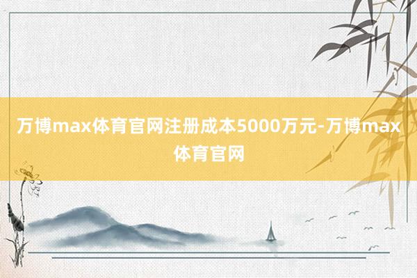 万博max体育官网注册成本5000万元-万博max体育官网